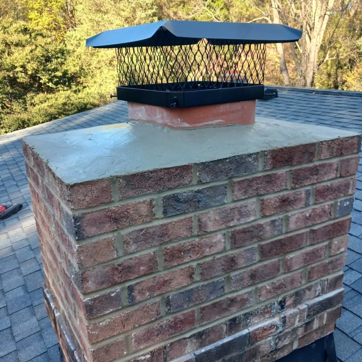 Chimney crown and flashing vulnerability to water damage